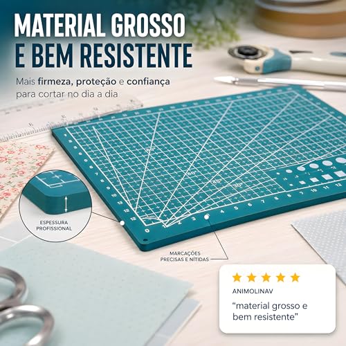 Base de Corte A3 30x45 Patchwork Artesanato Scrapbook Dupla Face