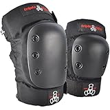 Triple Eight Park Skateboarding Pad Set with KP 22 Knee Pads and EP 55 Elbow Pads, X-Large