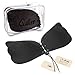 Stick on Bra, Women's Invisible Strapless Plunge Self Adhesive Bras, Reusable Magic Bra (DDD, Black)