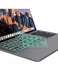 Kuzy - Funda de teclado para MacBook Pro con barra táctil de 13 y 15 pulgadas de poliuretano termoplástico ultrafino de primera calidad 2019 2018 2017 2016 (modelo de Apple A1989 A1990 A1706 A1707)