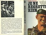 Book's Cover of Je ne regrette rien