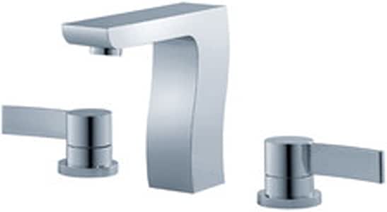 Fluid Faucets F12006 Viola Widespread Bathroom Sink Faucet Chrome