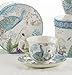 Delton Products Peacock Porcelain Tea Cup and Saucer in Gift Box