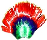 WeGlow International Rainbow Mohawk Wig (Pack Of 2)