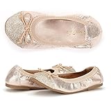 Dream Pairs FLEXSOLE Girl's Summer Ballet Flats Comfortable Slip On Elastic Ballerina Shoes Flexible (Toddler/ Little Girl)