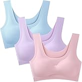 Women's Seamless Bras No Underwire Zero Feel Sleep Bralettes Full Coverage Sport Everyday Bra with Removable Pad