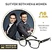 Сomputer Blue Light Blocking Glasses for Women/Men. Anti-Glare, Clear, No-Tint Lenses with Cool Black Frame - Reading, Gaming, Working glasses