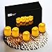 Novelty Place [Longest Lasting Battery Operated Flickering Flameless LED Votive Candles (Pack of 96)