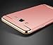 Galaxy J7 Case, Ranyi [3 in 1 Hybrid] [Anti-slip] [Metal Texture] Slim Fit Full Body Design Metal Painting Bumper + Matte Hard Back Cover Case for Samsung Galaxy J7 (2015), rose gold