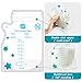 GLAND Breastmilk Storage Bags Easy Pour Spout 100 Count, Pre-Sterilized BPA Free Ready to Use Double Zipper Seal Bags for Pumping Freezing and Feeding milk Self-Standing Flat Profile Space Saving 8 oz