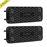 CoBak Gun Magnet Mount - 2 Pack Gun Mount with Silicone Coated, 43 Lbs, Tactical Firearm Accessory, Concealed Gun Holder for Handgun, Rifle, Shotgun, Pistol, Revolver, Truck, Car, Wall, Safe