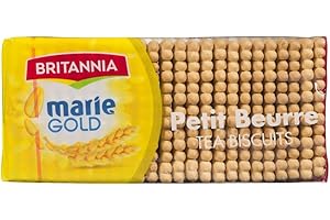 Britannia Marie Petit Beurre Tea Biscuits, Pack of 1 (150g) | Light and Crispy Cookies | Perfect for Tea Time and snacks.
