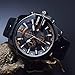 CURREN Men's Sports Waterproof Date Leather Strap Wrist Watch 8176 All Black