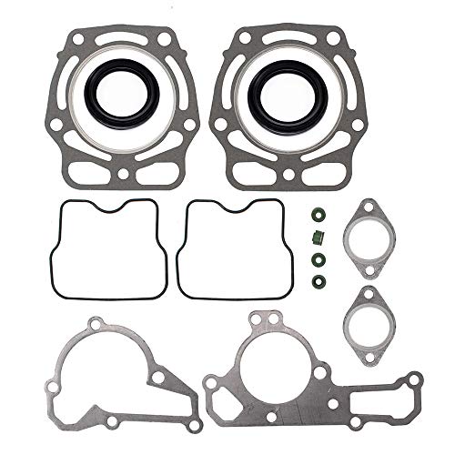 Complete Engine Rebuild Gasket Set W/ 2 Oil Seals For Kawasaki GAS Mule KAF620 E - Foto 6