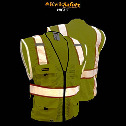 KwikSafety BIG KAHUNA Safety Vest Class 2 ANSI OSHA PPE High
