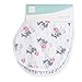 aden + anais Burpy Bib, Tea Collection, 100% Cotton Muslin, Soft Absorbent 4 Layers, Multi-Use Burp Cloth and Bib, 22.5” X 11”, 2 Pack, Fish Pond