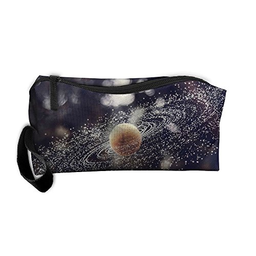 Tennis Ball Galaxy Oxford Cloth Portable Girl Women Travel Storage Bags Fashion Calico Receiving Bag Wallets Purse Zipper Stationery Kits Makeup Bags Multi-function Bag