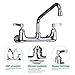 BESTJEEF Wall Mount Kitchen Faucet 8