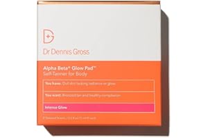 DR DENNIS GROSS Dr. Dennis Gross Alpha Beta Glow Pad for Body Intense Glow: for Dull Skin Lacking Radiance or Glow, (8 Applications)