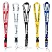 Lanyard 5 Pack with Quick Release Buckle Neck Lanyard for Keys Keychains ID Badge Holder Phones Bags Accessories.