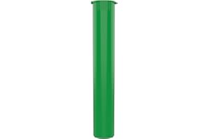 DRAGON CHEWER 116mm CR Plastic Packaging Pop Top Tubes - Child Resistant Travel Holder Vial Containers - 500 Qty (Green)