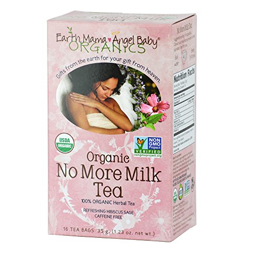 Earth Mama Angel Baby Organic No More Milk Tea for Weaning from Breastmilk, 16 Teabags/Box, Pack of 3
