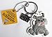 Wags and Whiskers Miniature Schnauzers Key Chain with Keyring/Key Holder (886767111902)