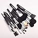 JAF 20pcs Makeup Brush Set - Goat Hair Pony Hair