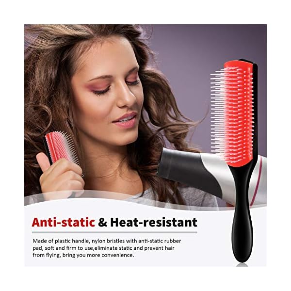 9-Row-Styling-Hairbrush-Cushion-Brush-Nylon-Bristle-with-Anti-static-Rubber-Pad-Hair-Tools-for-Blow-Drying-Hair-Styling-Detangling-Volumizing-Separating-Shaping-Defining-Curls-75-Inch-Long Patelai 9-Row Styling Hairbrush Cushion Brush Nylon Bristle with Anti-static Rubber Pad, Hair Styling Tools for Blow…