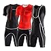 Lo.gas Men's Triathlon Trisuit Race Suit for Cycling Running Swimming Sleeveless/Short Sleeve