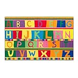 Flagship Carpets CE192-28W ABC Tapestry, Easy Cost Easy Care Washable Collection, Children's Classroom Educational Carpet, 5' x 8', 60