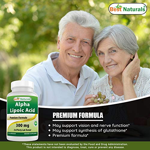 Best Naturals Alpha Lipoic Acid 300 mg & Acetyl L-Carnitine 500 Mg