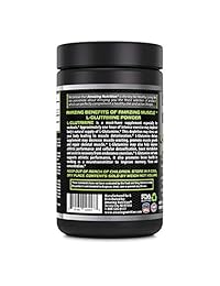 Amazing L Glutamine Powder Suplemento muscular, color 1Lb jar- 5 g por Scoop (aprox....