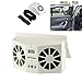 SUGERYY Solar Dual Fan Car Front/Rear Window Air Vent Cool Cooler Fan Windshield Fan