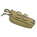 LIVIQILY Tactical MOLLE Glasses Shockproof Protective Box Portable Outdoor Sunglasses Pouch Eyewear Carry Case (Tan)