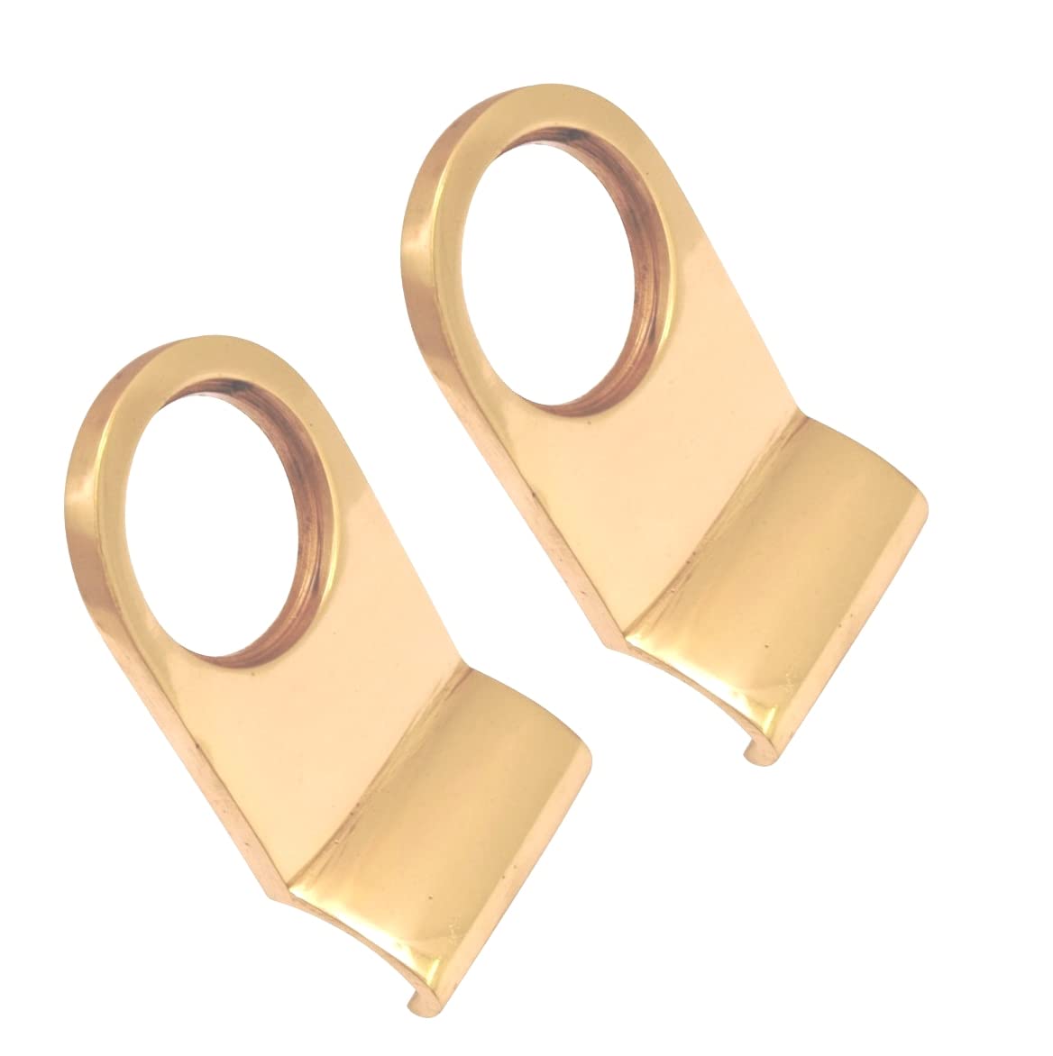 TERF® Heavy Duty Victorian Door Cylinder Latch Pull Polished Brass Great for External Door Easy for Open and Close Door - Pack of 2