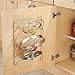 iDesign Classico Kitchen Cabinet Storage Rack for Pot, Pan Lids, 10.80