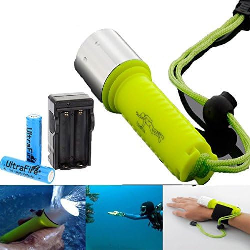 Underwater 2000LM CREE XM-L T6 LED Diving Flashlight Light 60M Waterproof +18650