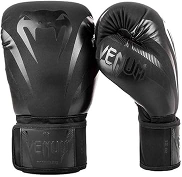 Amazon Venum ヴェナム ボクシンググローブ Impact マットブラック スパーリンググローブ キックボクシング Venum 130 Venum グローブ