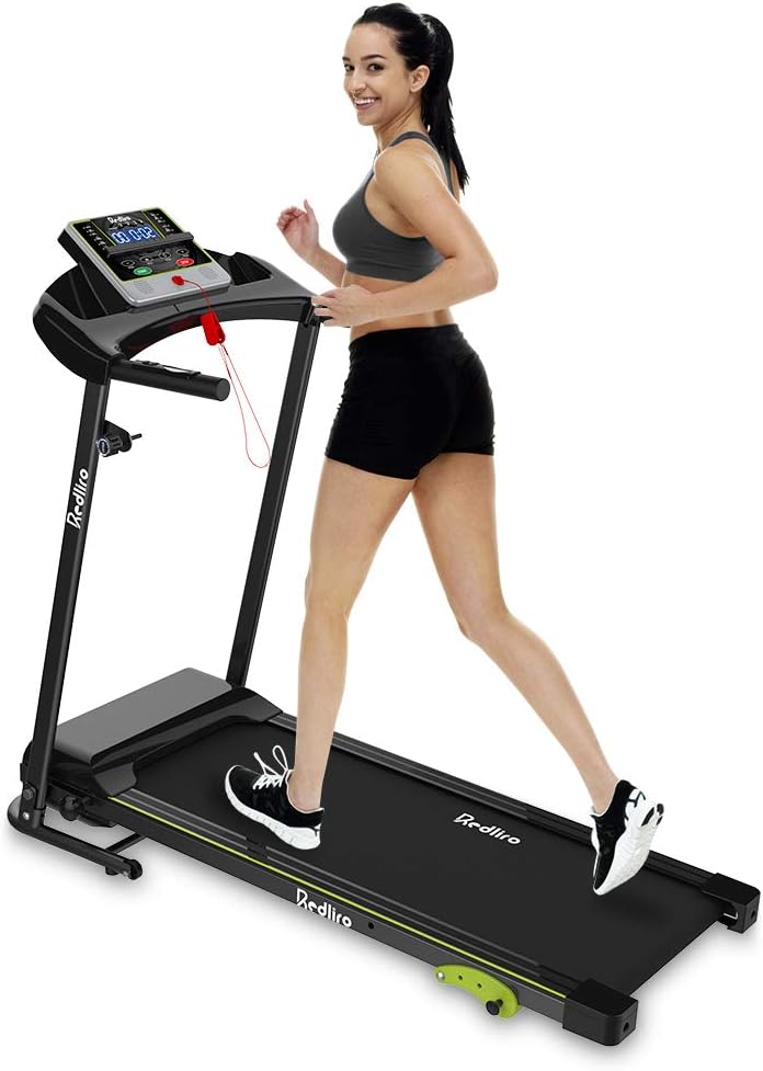 jogging on a treadmill