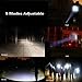 BESTSUN Ultra-Bright LED Flashlights, Cree XM-L T6 LED Zoomable 5 Mode LED Flashlight Torch Lamp Zoom, 2 Pack