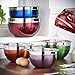 VonShef Premium 5 Piece Stainless Steel Multi Colored Mixing Bowl Set