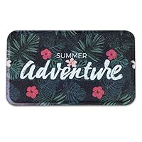 YRUGS Front Entrance Welcome Door Mats for Indoor Outdoor, Durable Washable Garage Patio High Traffic Entry Areas Shoe Rugs, PVC Rubber Non Slip Anti-Fatigue Bath Garden Doormat (17.5