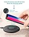 Fast Wireless Charger Qi Wireless Charging Pad Charge Stand for iPhone 8, 8 Plus, iPhone X, Samsung Galaxy S8, S8 Plus, S7, S7 Edge, S6 Edge Plus, Note 8, Note 5i (Black)