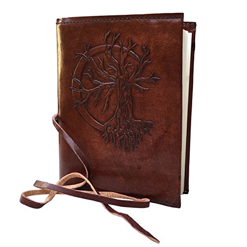 KK s leather journal Writing Notebook 6" inch Antique refillable paper notebooks Brown Leather White Plan Paper Notebooks Handmade Leather Bound Daily Notepad For Men & Women, Best Gift for Art Sketch