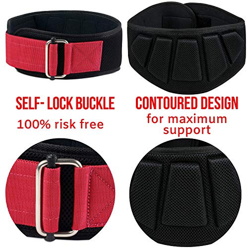 Weight Lifting Belt for Heavy Lifting Workouts 6 Inch Power Weight Lifting Belt for Men and