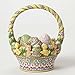 Jim Shore HWC by Enesco 12th Anniversary Easter Basket w/3 Eggs