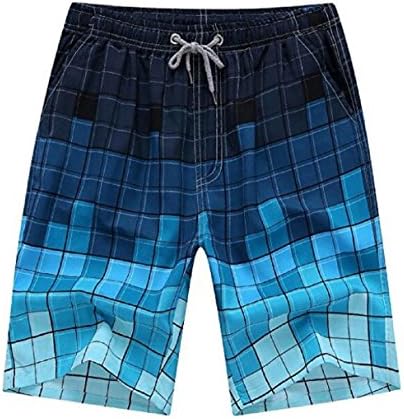Men's Quick Dry Boardshorts Bathing Suits Swimming Trunks Island Beach Shorts (33-34 Tag 2XL)