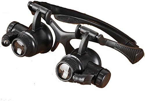 10X 15X 20X 25X LED Eye Jeweler Watch Repair Magnifying Glasses Loupe