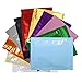 100 Durable Double-Sided Metallic Foil Mylar Flat QuickQlick Zipper Seal Bag 7.5x10cm (3x4